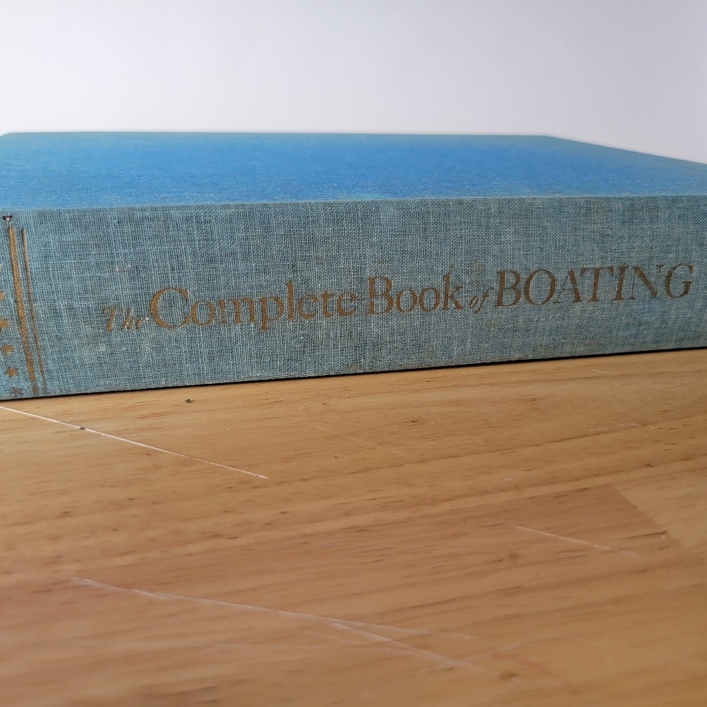 Vintage Hard Cover Book 1972 Complete Book Of Boating